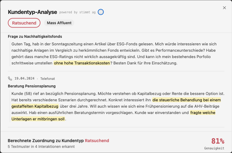 Beispiel KI-Verarbeitung